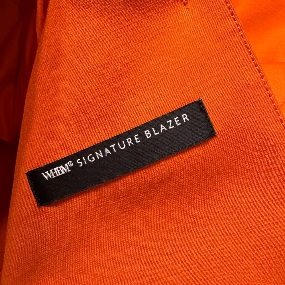 White House Black Market Bold Orange suit size 16 - Picture 11 of 15